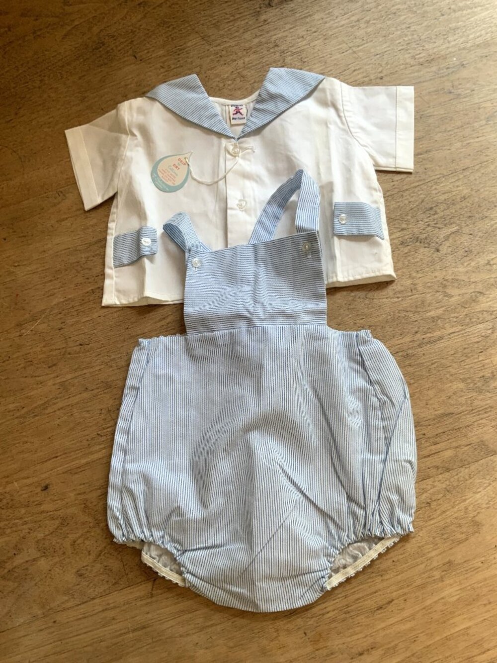 VINTAGE "Petit Poucet" Vintage Baby Sailor Outfit. NEW